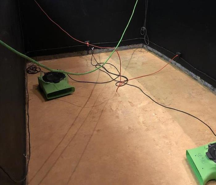  Orchestra pit that SERVPRO with no water 